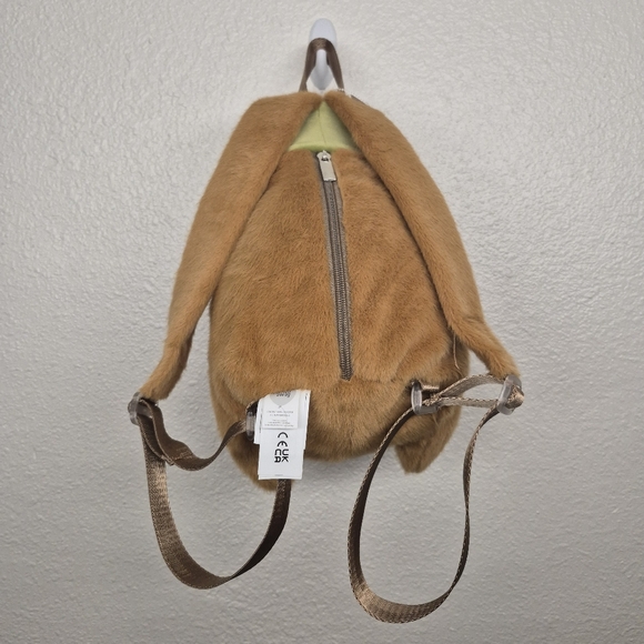 Cute Fun Capybara Dinosaur Brown Plush Backpack Gift NWT - Picture 5 of 11